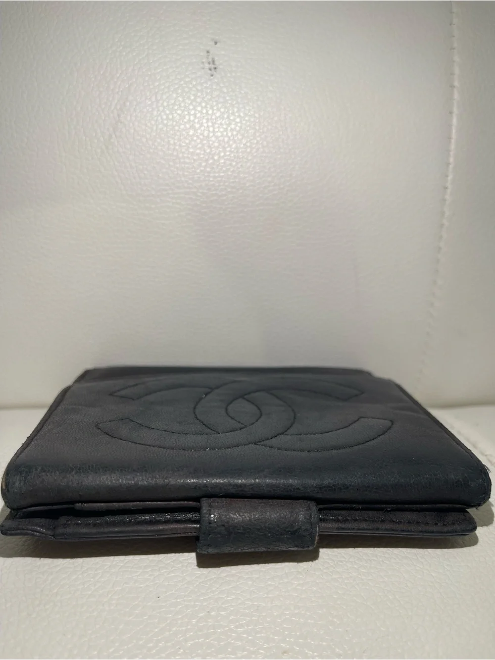 Authentic CHANEL Timeless CC Logo Lambskin Leather Wallet